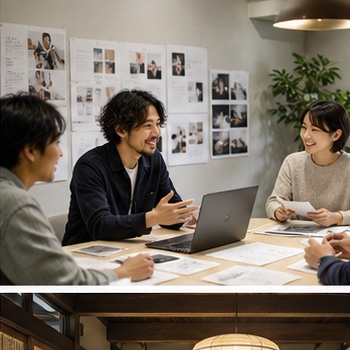 地域広告舎の企画会議